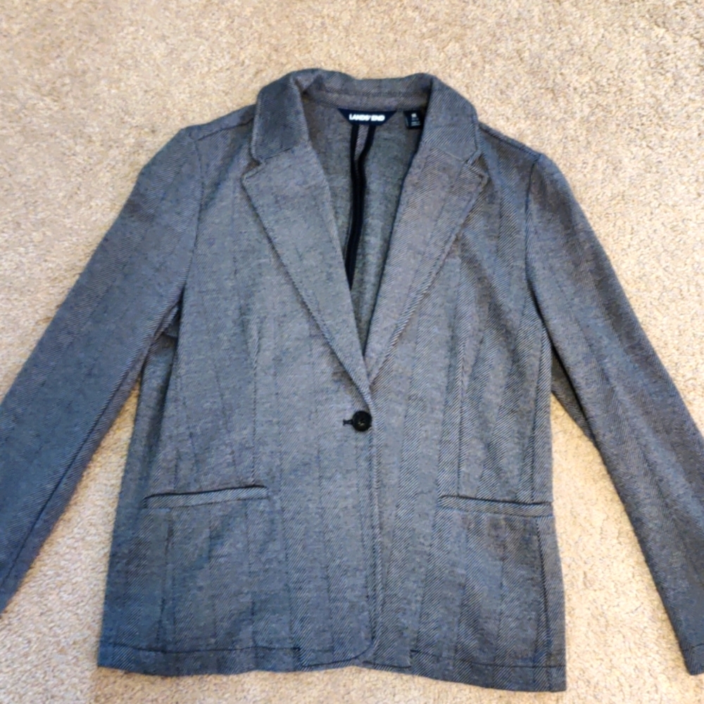 Lands End Gray Blazer Never Worn